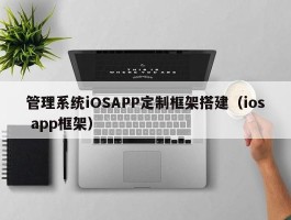 管理系统iOSAPP定制框架搭建（ios app框架）