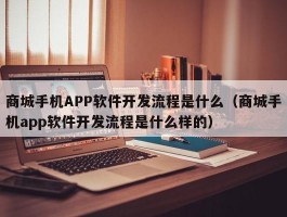 商城手机APP软件开发流程是什么（商城手机app软件开发流程是什么样的）