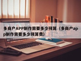多商户APP制作需要多少预算（多商户app制作需要多少预算费）