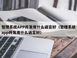 管理系统APP开发用什么语言好（管理系统app开发用什么语言好）