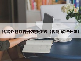 代驾外包软件开发多少钱（代驾 软件开发）