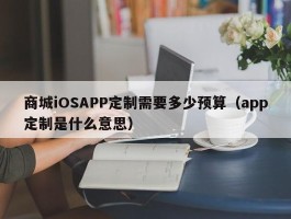 商城iOSAPP定制需要多少预算（app定制是什么意思）