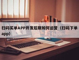 扫码买单APP开发后期如何运营（扫码下单app）