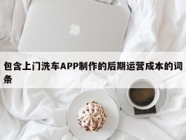 包含上门洗车APP制作的后期运营成本的词条