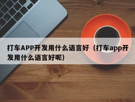 打车APP开发用什么语言好（打车app开发用什么语言好呢）