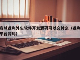 商城返利外包软件开发源码可以交付么（返利平台源码）