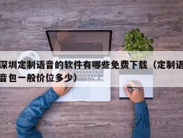 深圳定制语音的软件有哪些（定制语音包一般价位多少）