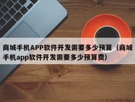 商城手机APP软件开发需要多少预算（商城手机app软件开发需要多少预算费）