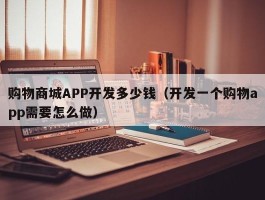 购物商城APP开发多少钱（开发一个购物app需要怎么做）