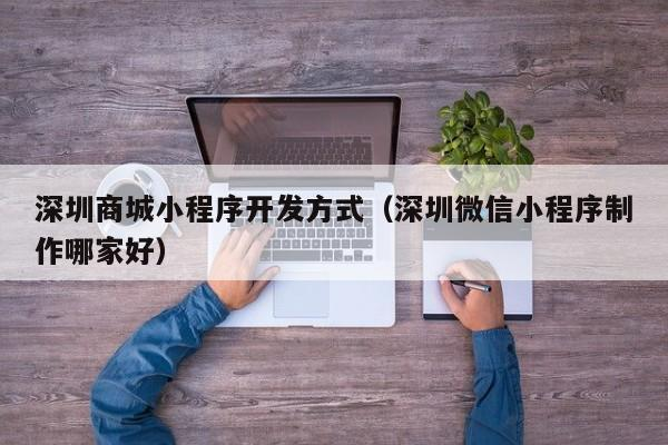 深圳商城小程序开发方式（深圳微信小程序制作哪家好）