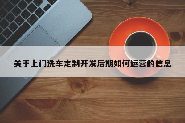 关于上门洗车定制开发后期如何运营的信息