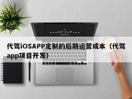 代驾iOSAPP定制的后期运营成本（代驾app项目开发）