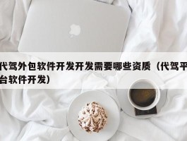 代驾外包软件开发开发需要哪些资质（代驾平台软件开发）