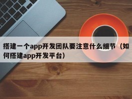 搭建一个app开发团队要注意什么细节（如何搭建app开发平台）