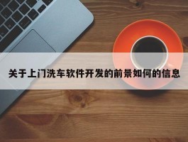关于上门洗车软件开发的前景如何的信息