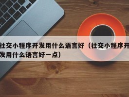 社交小程序开发用什么语言好（社交小程序开发用什么语言好一点）