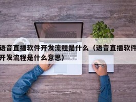 语音直播软件开发流程是什么（语音直播软件开发流程是什么意思）