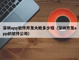深圳app软件开发大概多少钱（深圳开发app的软件公司）