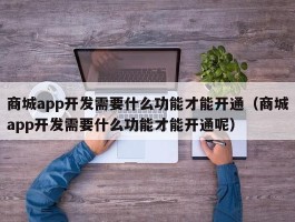 商城app开发需要什么功能才能开通（商城app开发需要什么功能才能开通呢）
