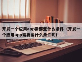 开发一个应用app需要些什么条件（开发一个应用app需要些什么条件呢）