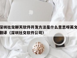 深圳社交聊天软件开发方法是什么意思呀英文翻译（深圳社交软件公司）