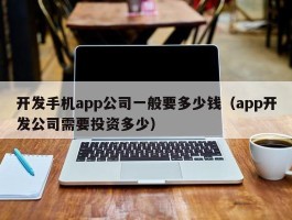 开发手机app公司一般要多少钱（app开发公司需要投资多少）