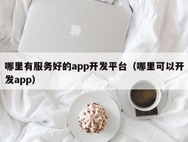 哪里有服务好的app开发平台（哪里可以开发app）