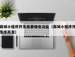 商城小程序开发需要哪些功能（商城小程序开发序开发）