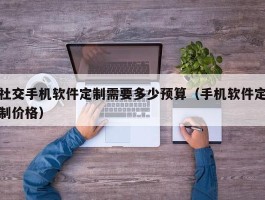 社交手机软件定制需要多少预算（手机软件定制价格）