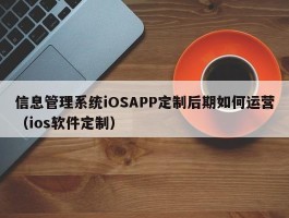 信息管理系统iOSAPP定制后期如何运营（ios软件定制）