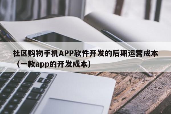 社区购物手机APP软件开发的后期运营成本(一款app的开发成本)